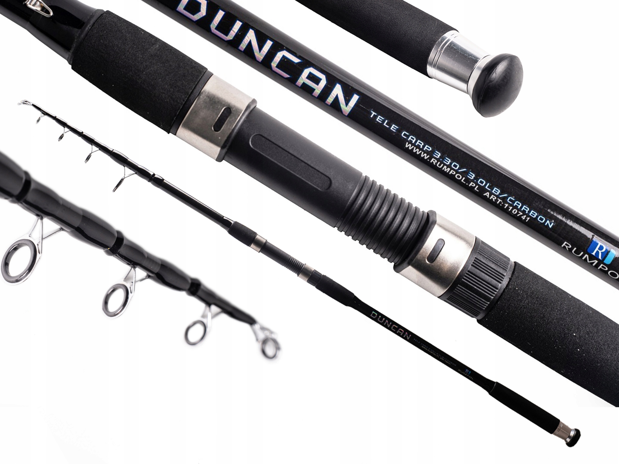 Prut Duncan Teleskopický Karbonový 3.0 M 3.0 Lbs Rumpol 90% Karbonový Kaprový