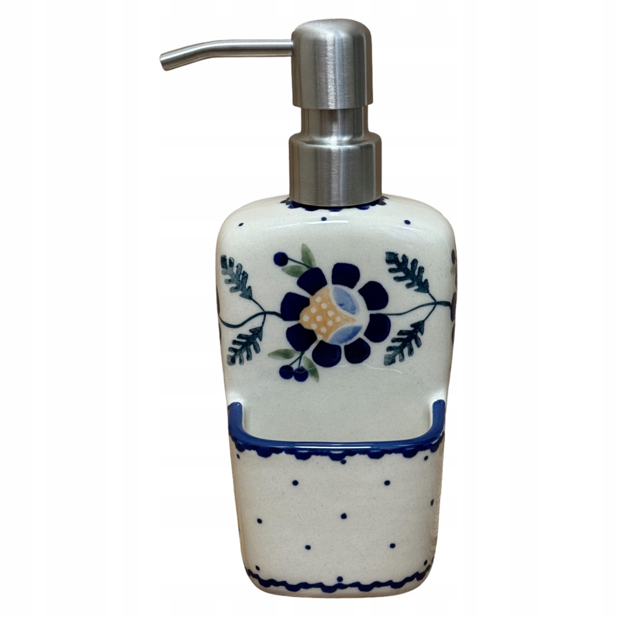 Dávkovač, láhev na tekutinu s prostorem pro houbičku 00RU Keramika Bolesławiec