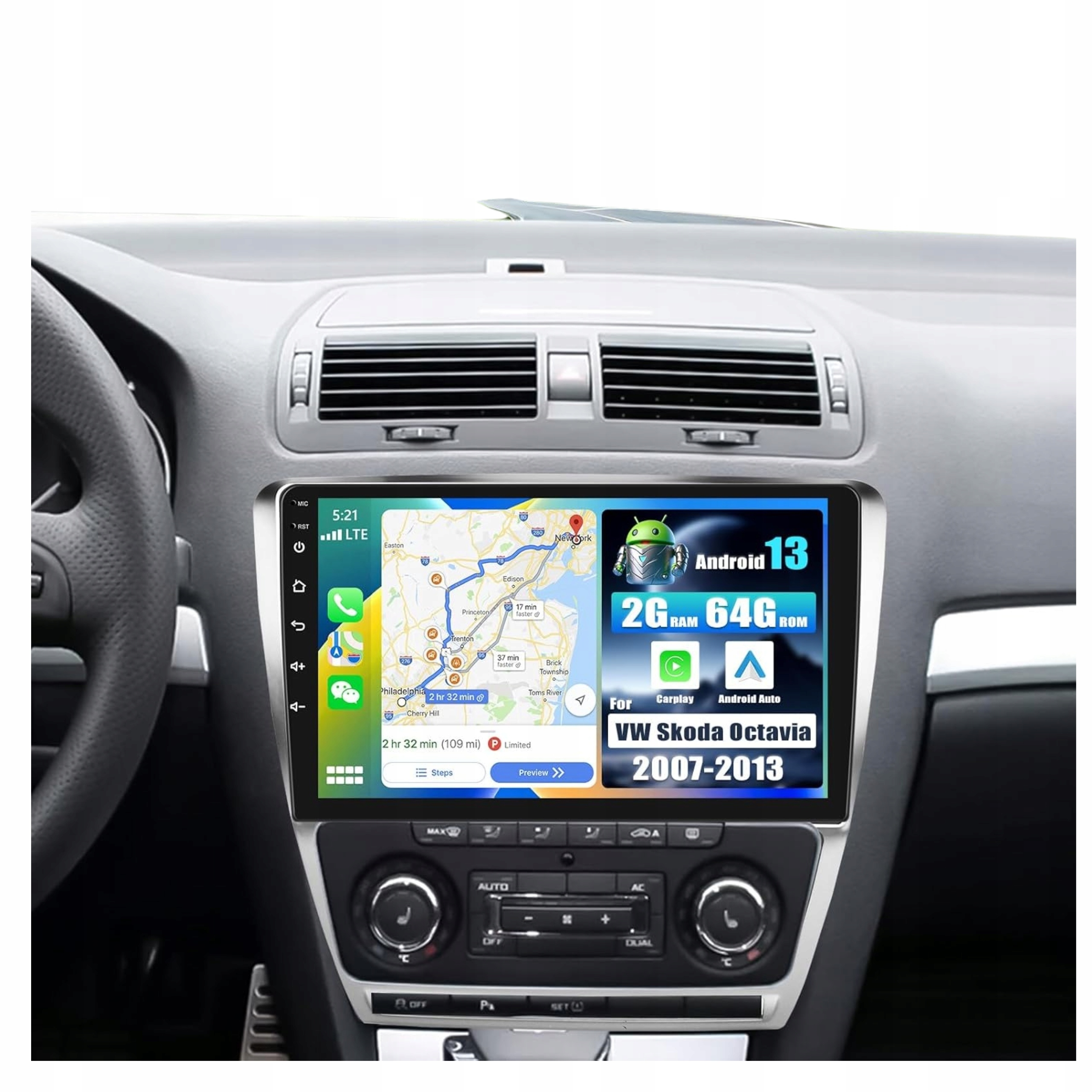 2din rádio do auta Ips 2.5D Gps WiFi Bluetooth Rds Dotykové s navigací