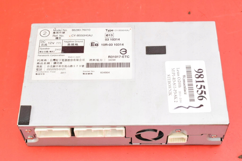 AMPLIFICATORE RADIA 86280-76010 LEXUS CT200H 10-14
