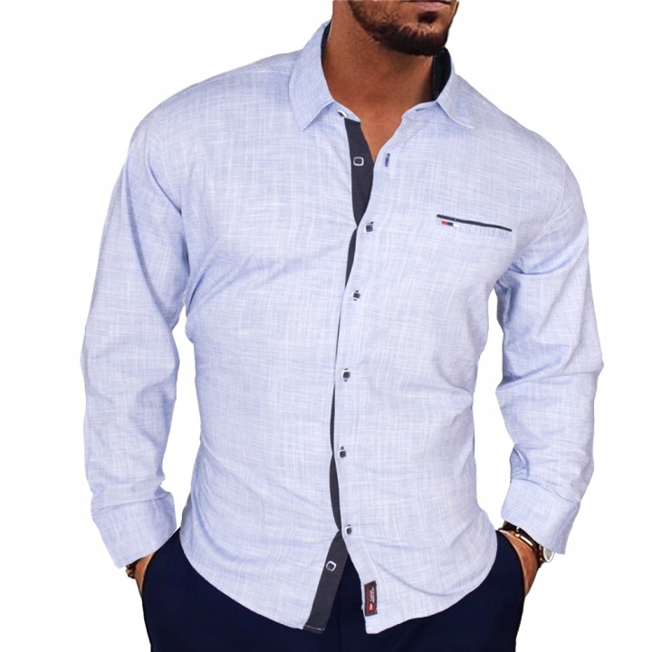 Koszula Bawełniana Klasyczna Przewiewna Regular