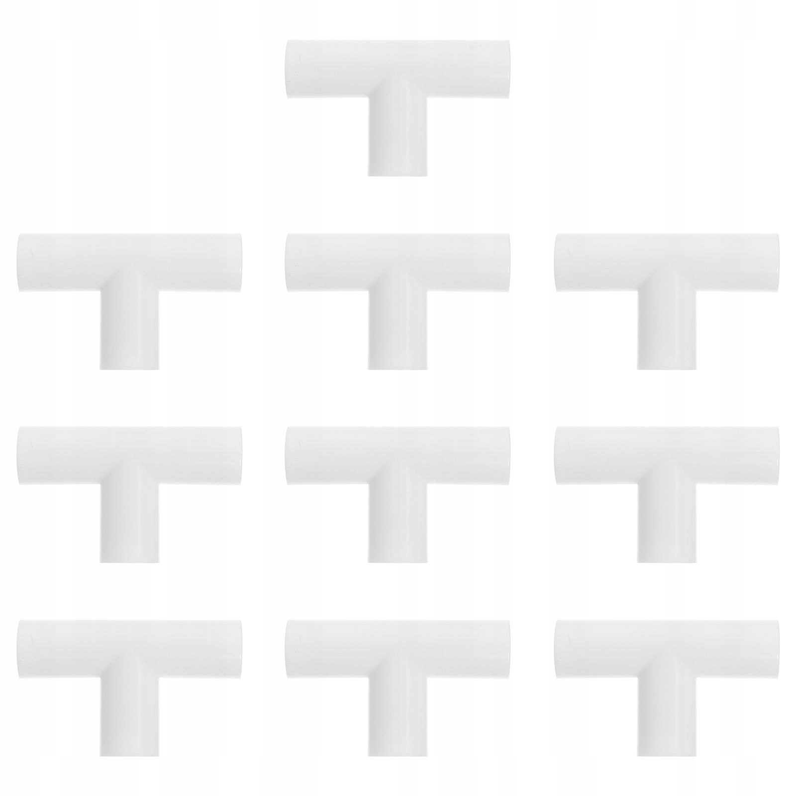 10 SZT. ZŁĄCZKI TRÓJNIKOWE DO OGRODU PP BIAŁE