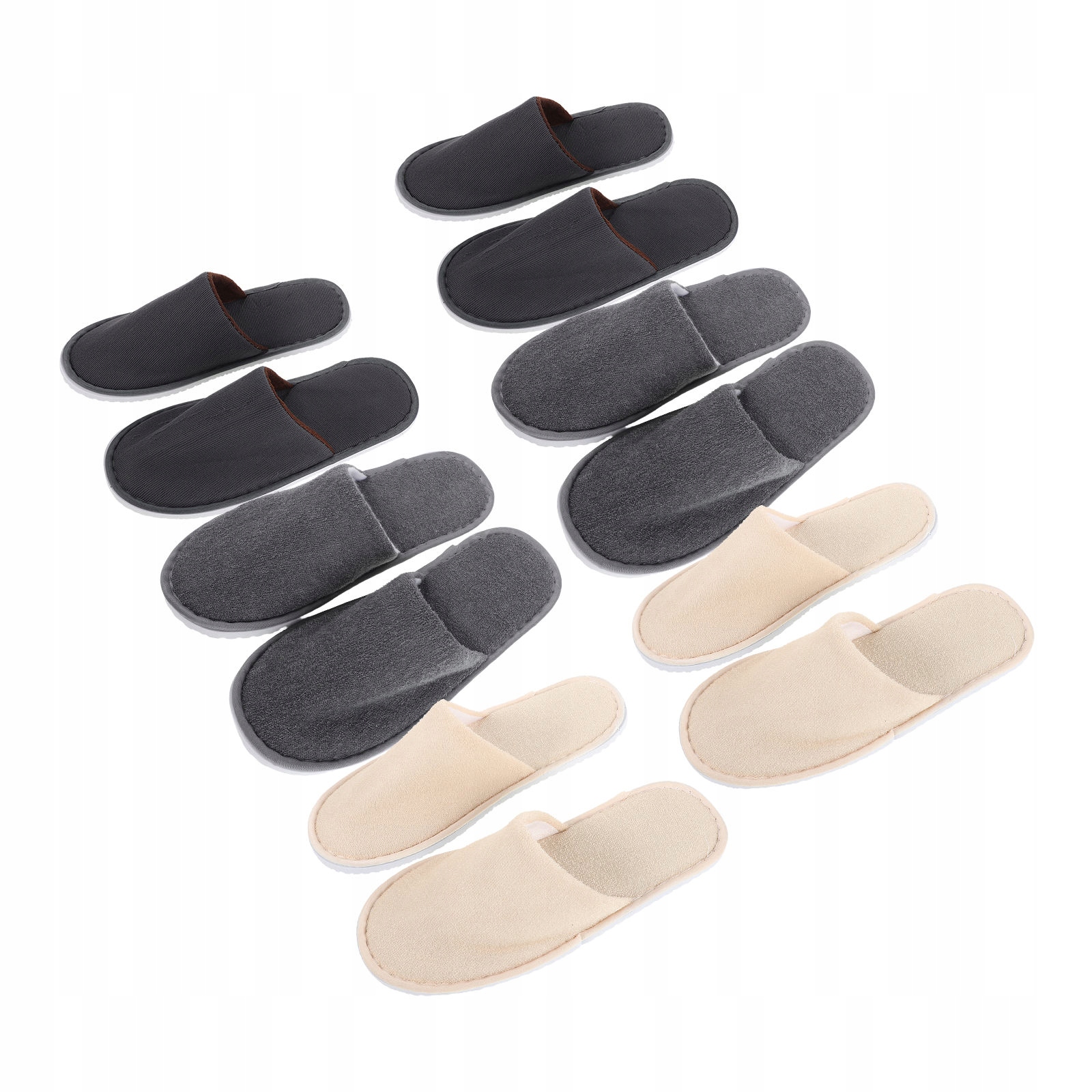 6PAR PRZYTULNE ANTYPOŚLIZGOWE PLUSZOWE KAPCIE DOMOWE DLA ODWIEDZAJĄCYCH