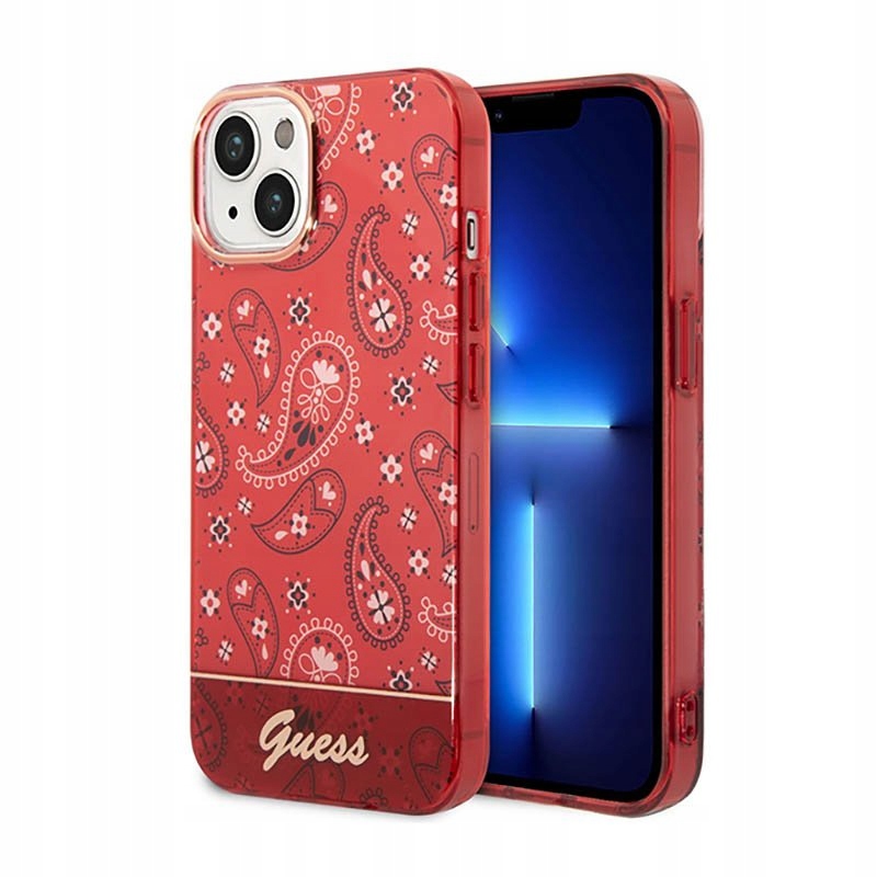 Guess Etui iPhone 14 Plus (czerwony)