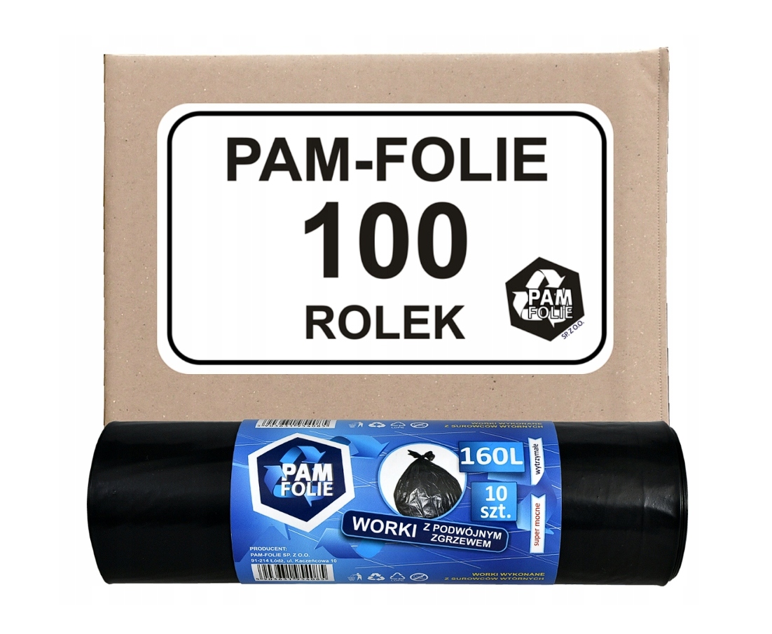 Levně Pytle na odpadky stavební 160L 10 ks velké silné