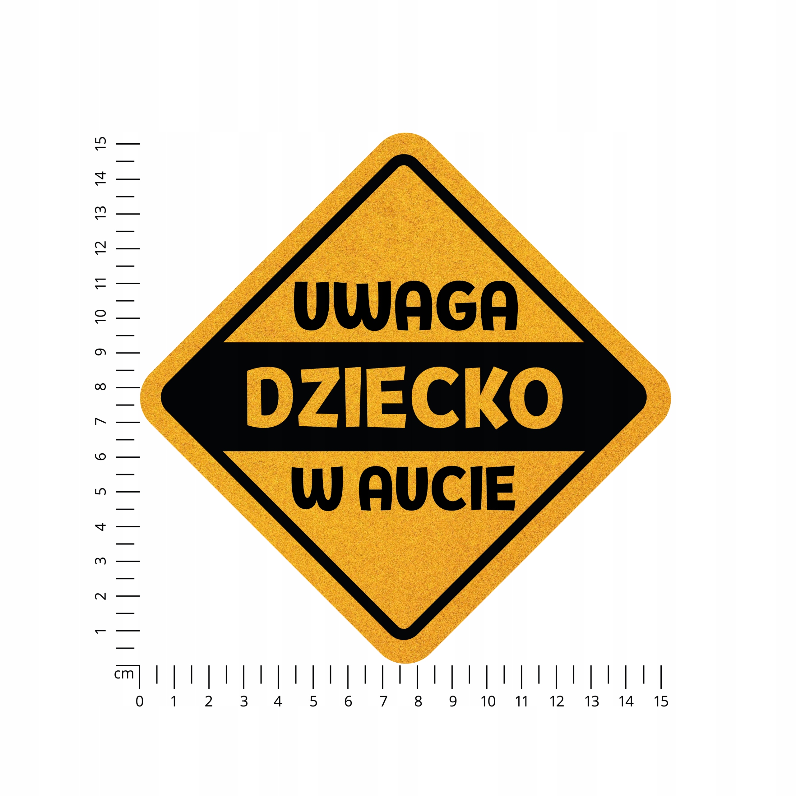 Odblaskowa Naklejka Uwaga Dziecko w Aucie 006 Marka inna marka