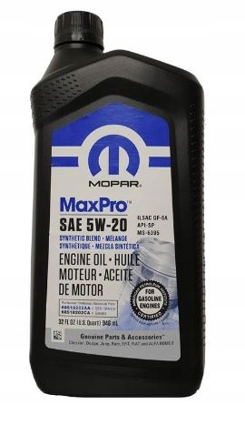 Olej syntetyczny Mopar MaxPro 1L 5W-20
