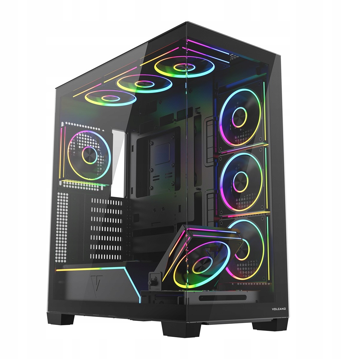 Modecom Obudowa Pc Volcano Stellar Plus Argb MIDI 8F Czarna