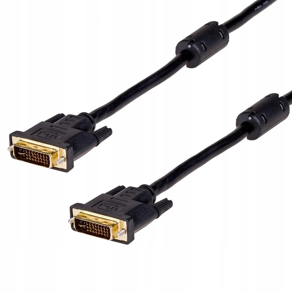 Akyga Kabel DVI-i DVI-I 24+5 Dual Link 1,8m Gold