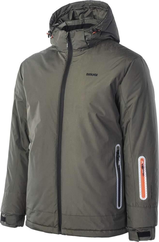 Pánská Zimní Lyžařská Bunda Membrána 1500 mm Brugi 4ARP Zelená vel. XXL