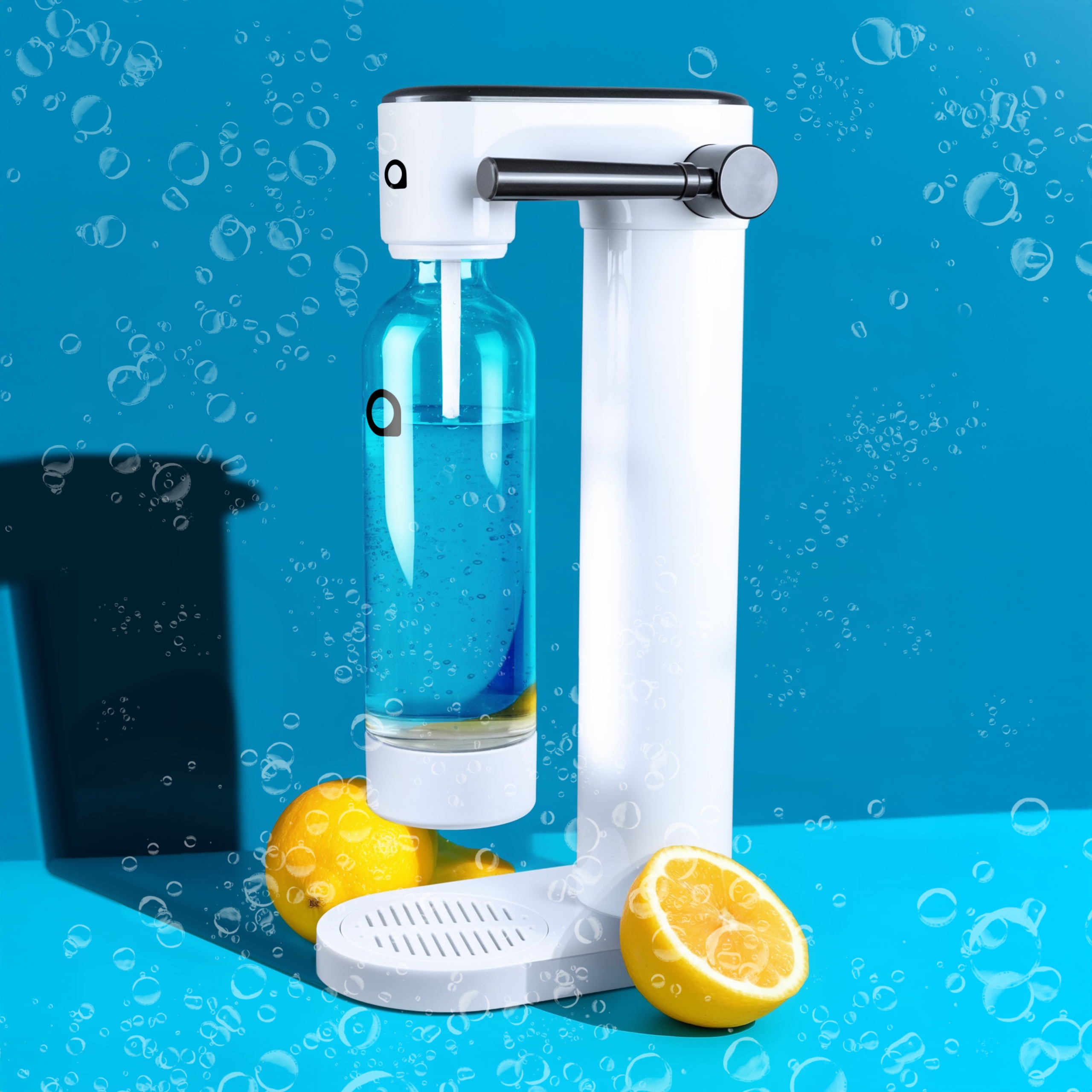 SZÓDAKÉSZÍTŐ GÉP VÍZHEZ AQUAFLOOW BUBBWATER + CO2 PATRON + PALACK Gyártó kódja AF15_WH