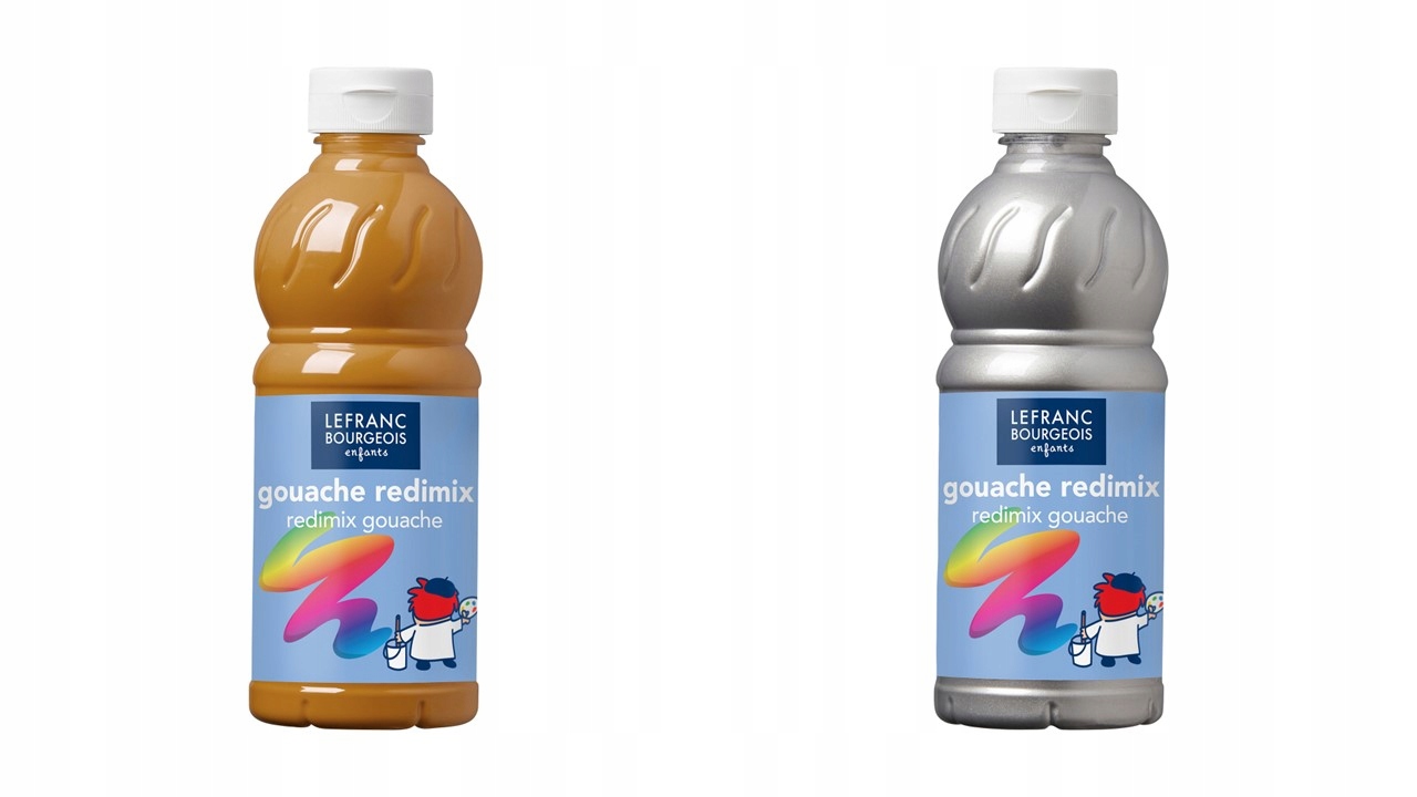 ZESTAW 2 FARB PLAKATOWYCH 500ML TEMPERA METALIC LB