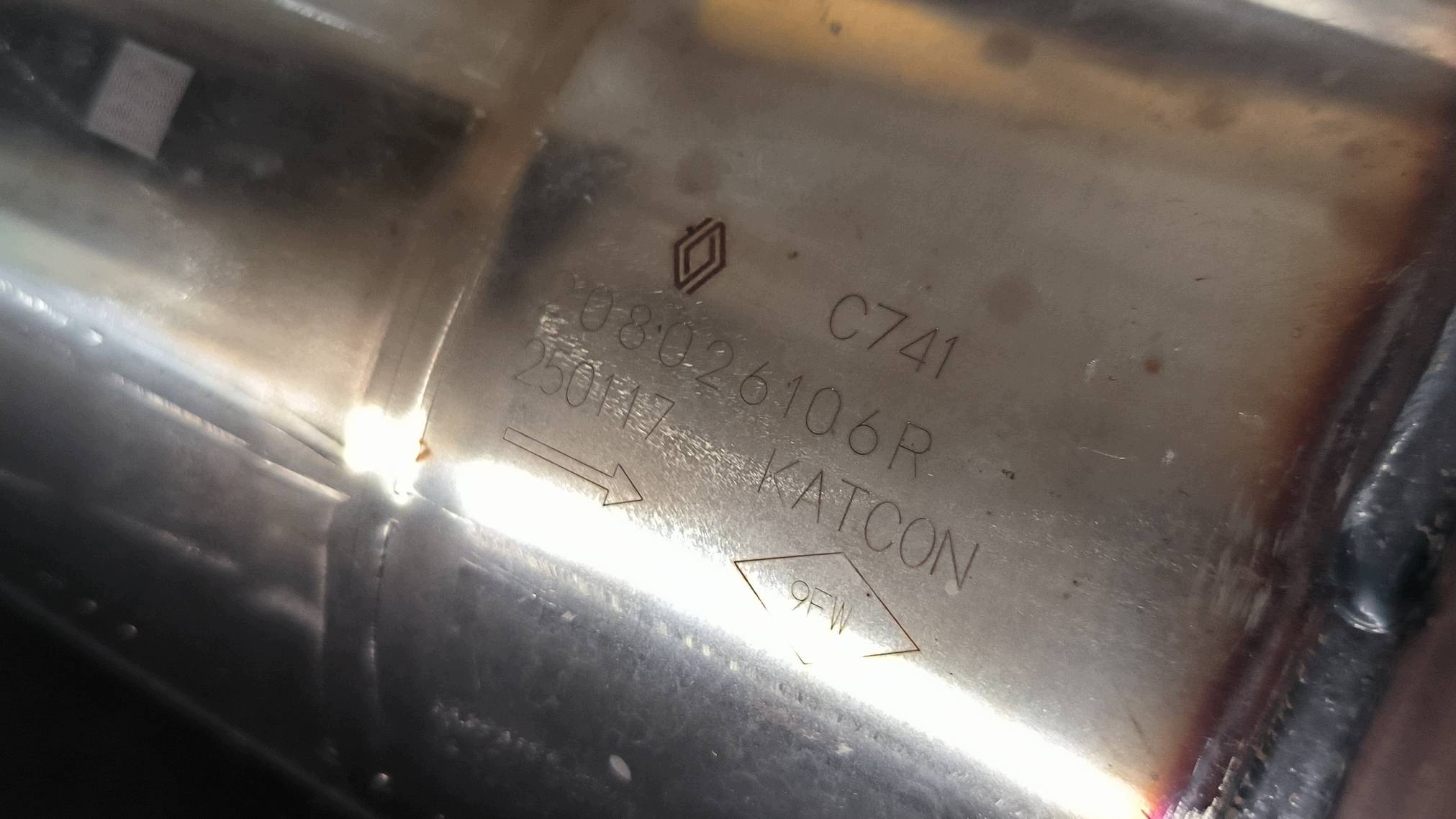 Convertisseur catalytique catalyseur 208026106R DACIA BIGSTER et