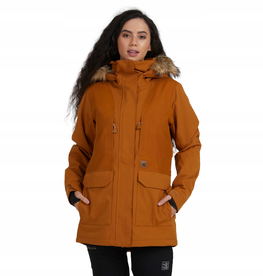 Dámská lyžařská snowboardová bunda DC Shoes Panoramic Cathy Spice hnědá M