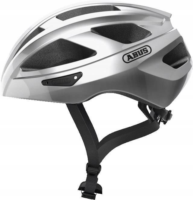 KASK ROWEROWY ABUS MACATOR GLEAM SILVER L 58-62 CM