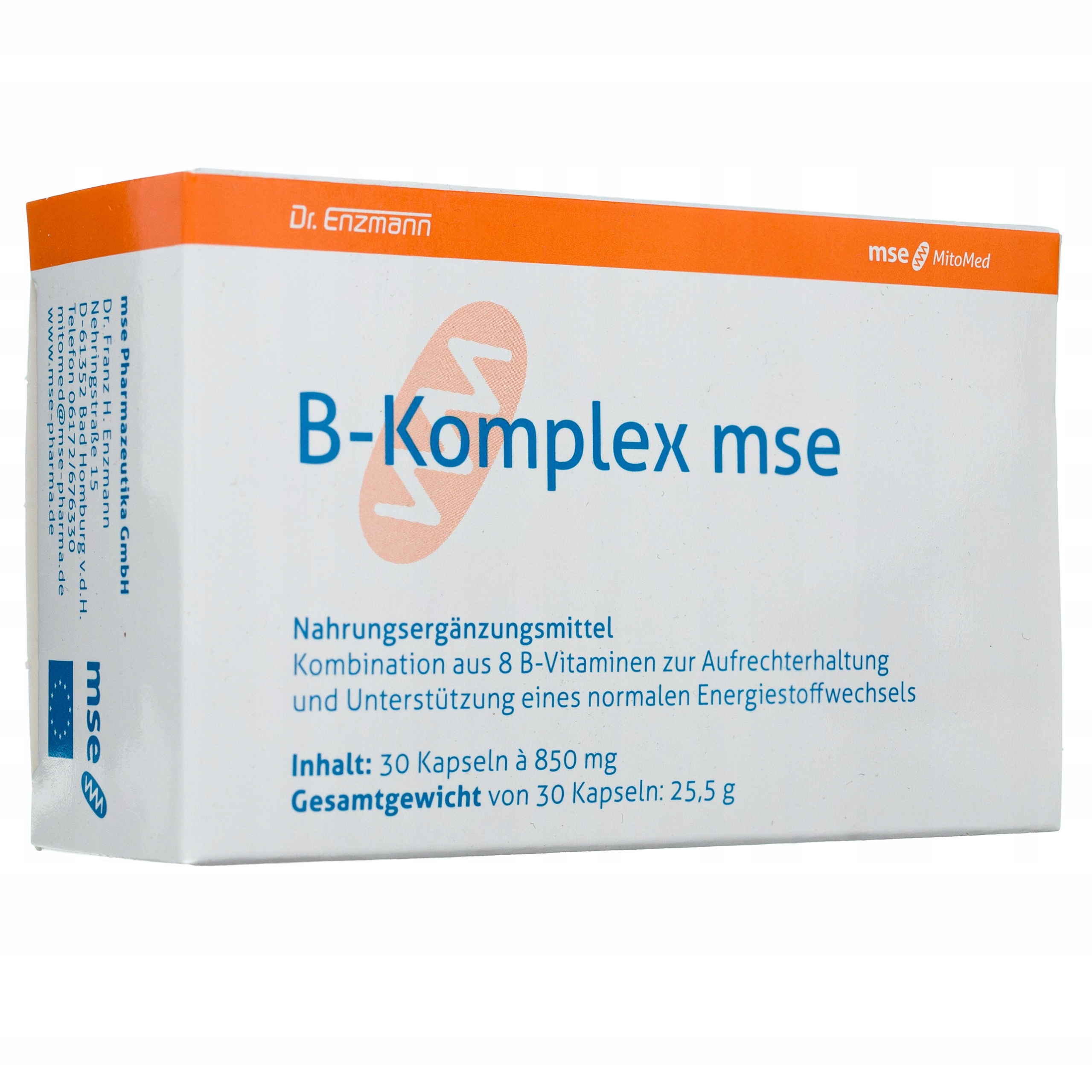 

Dr.Enzmann B-Kompleks Mse Kompleks witamin z grupy