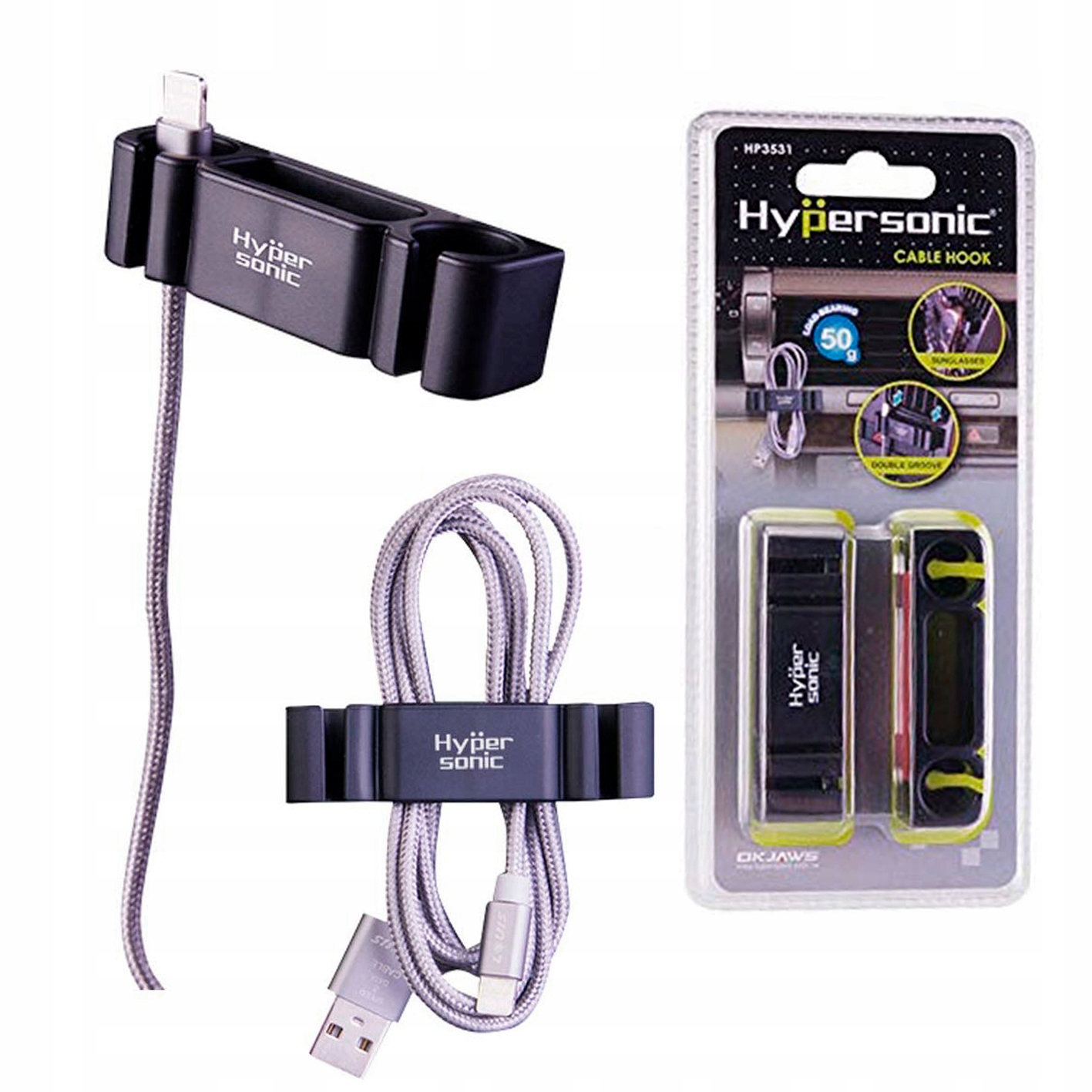 

Uchwyt Organizer Samochodowy Na Kable Okulary