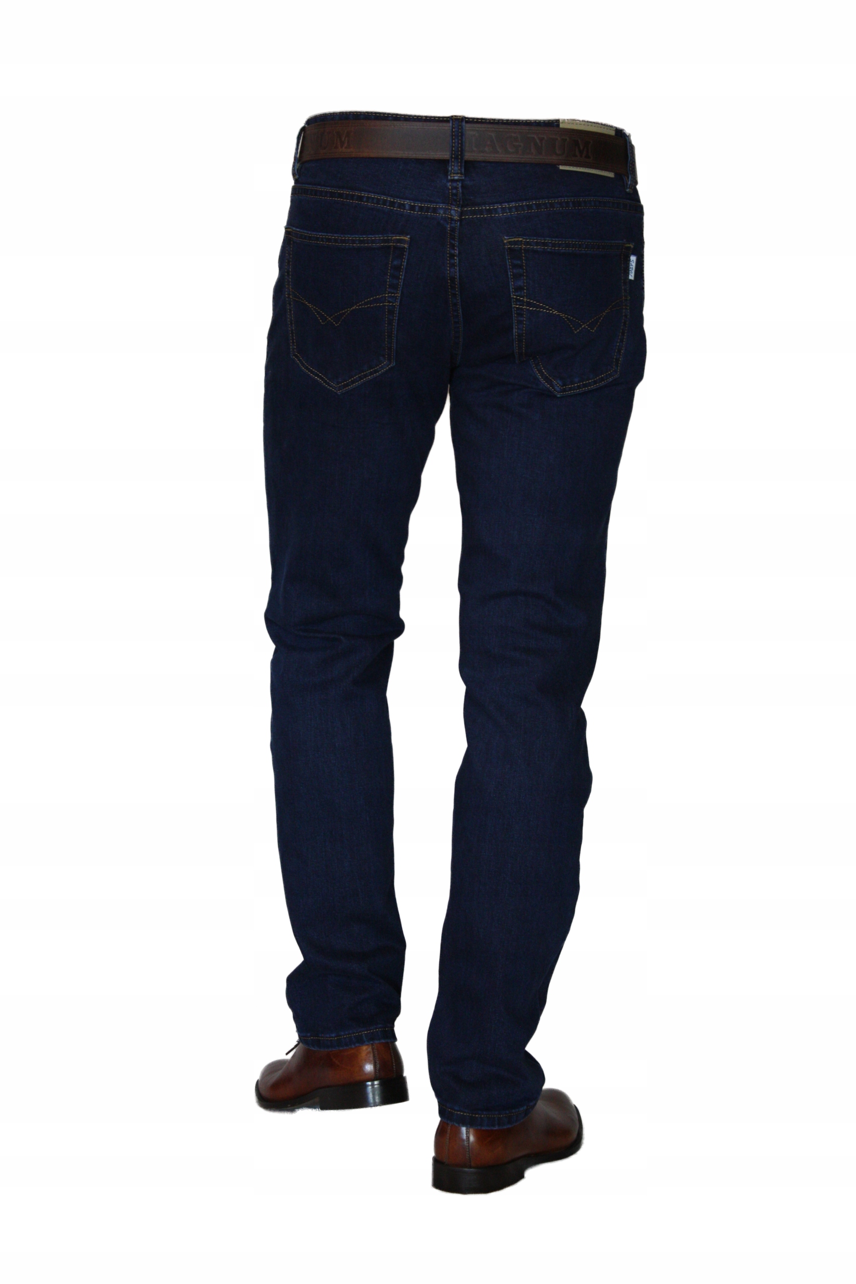 SPODNIE MĘSKIE SAROL JEANS W41 L32 PAS 106-108 Odcień granatowy