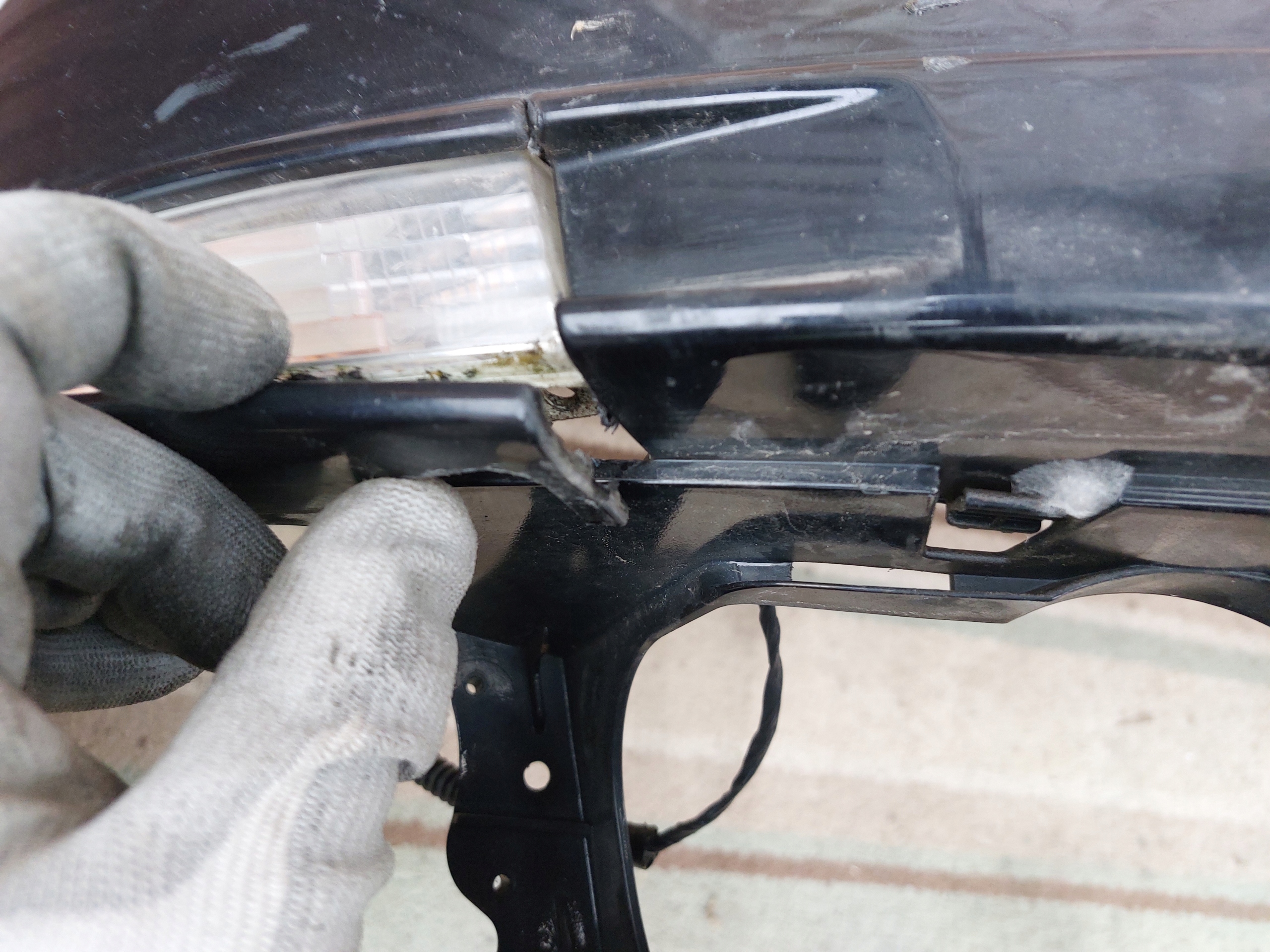 bumper front VW PASSAT B6 black 10r