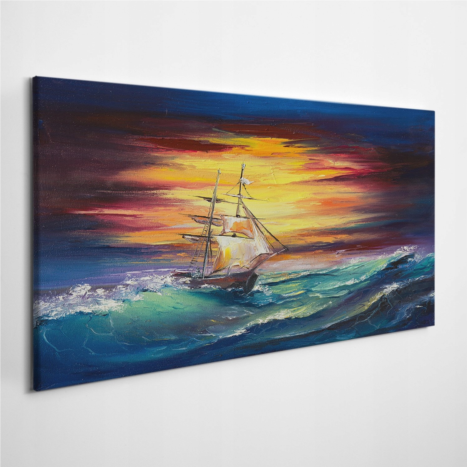 

Foto-obraz na ścianę Fale Statek Woda Niebo 120x60