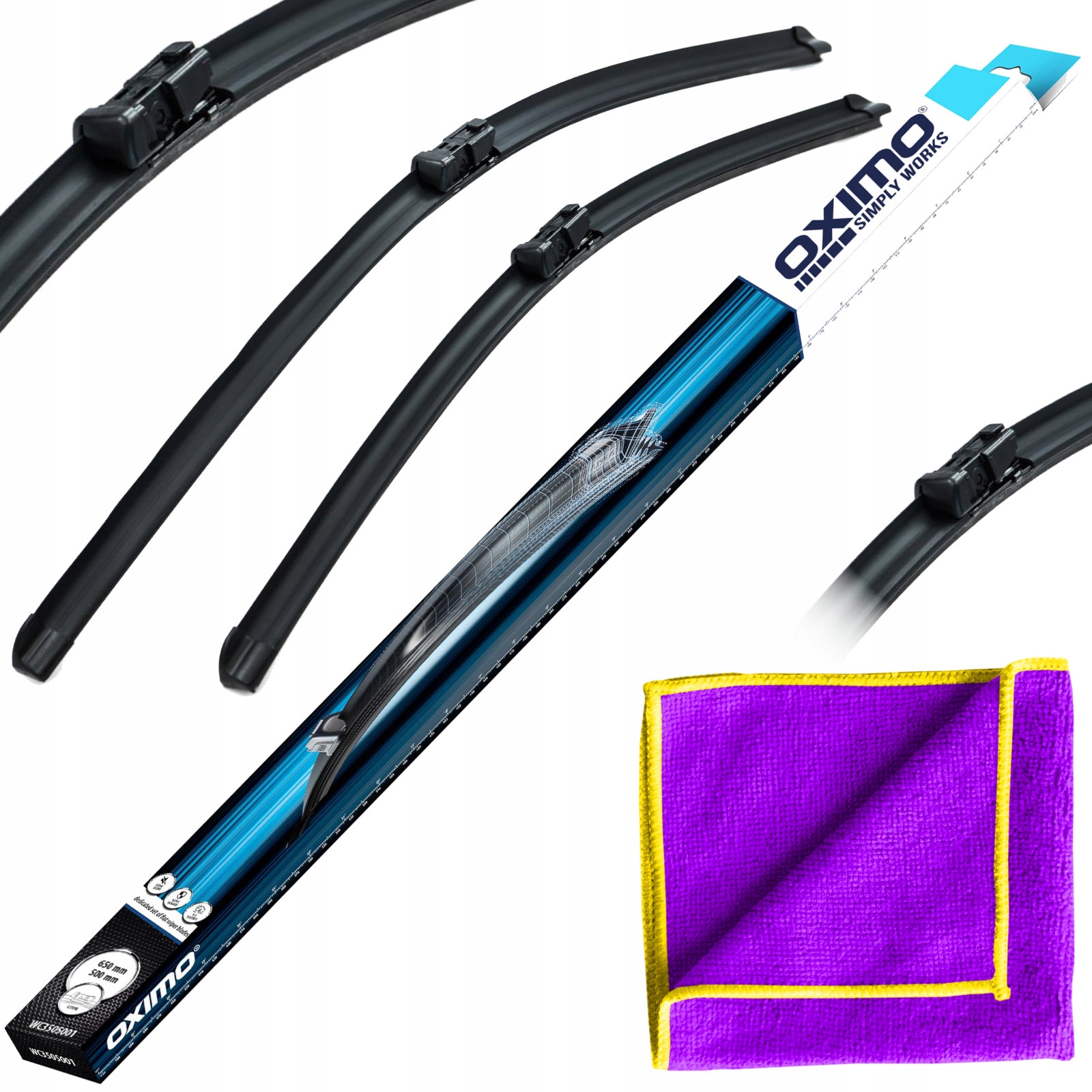 Wycieraczki Płaskie Przód Zestaw Bmw 5 G30 F90 od 09.2016 Sedan