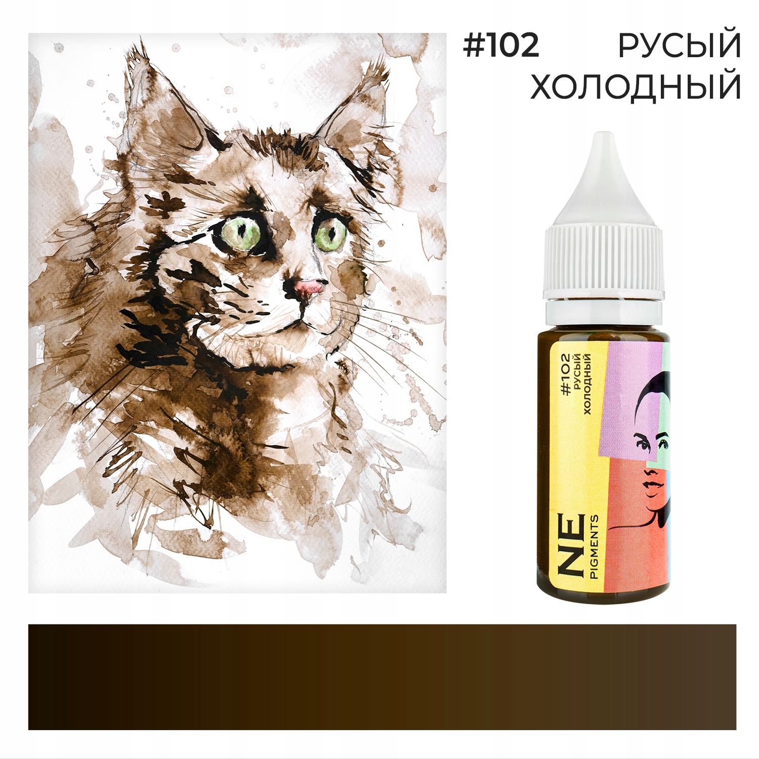 Pigment na obočí Ne Pigments #102 Studený blond 15 ml