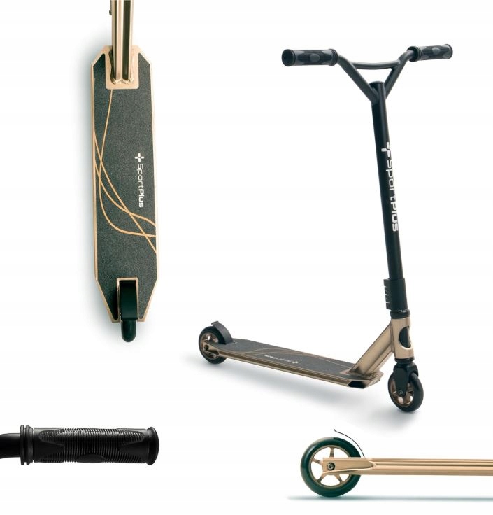 Hulajnoga Wyczynowa Sportplus Stunt Scooter SP-SC-203) Czarna Złota