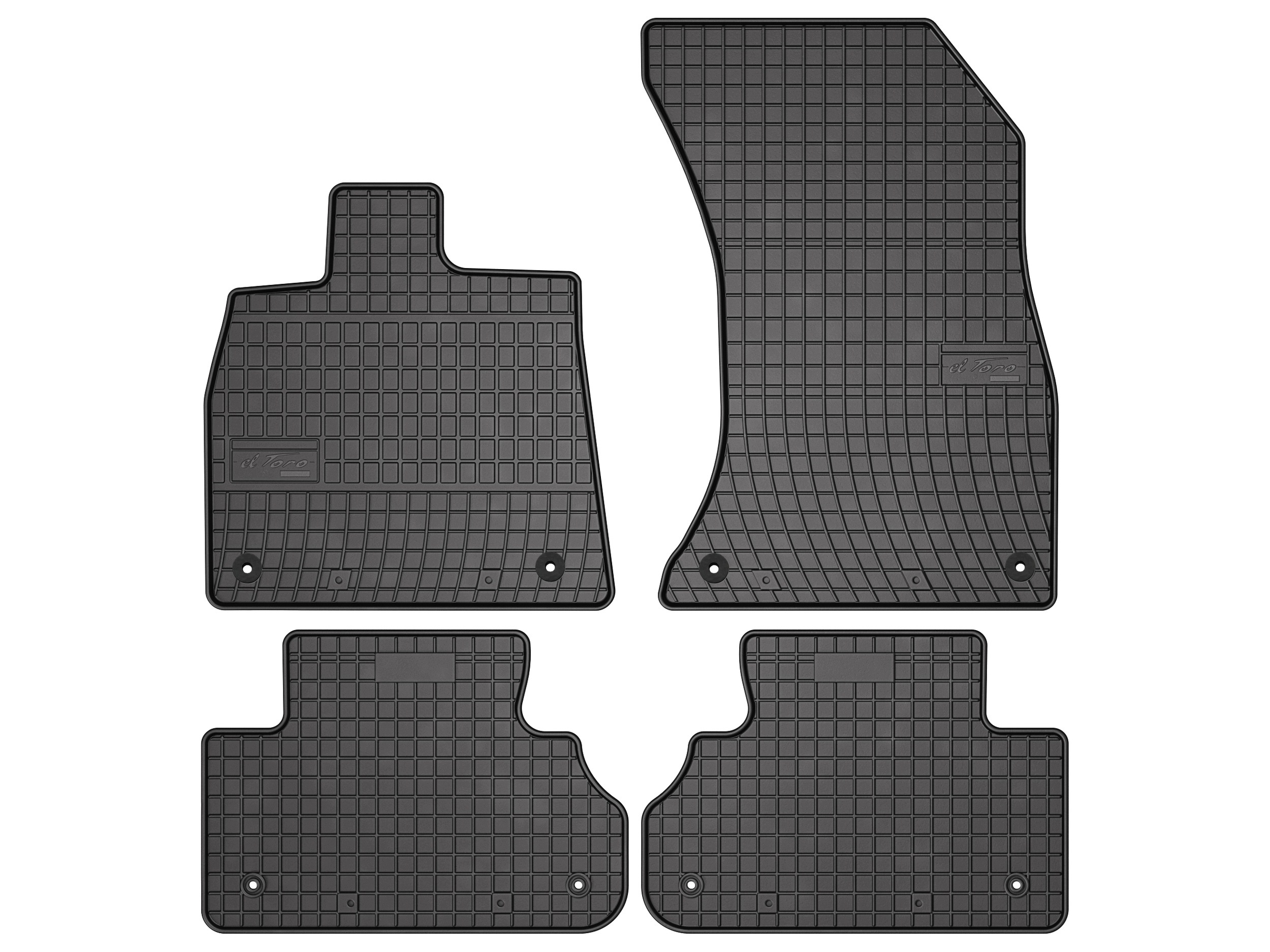Dywaniki gumowe do Audi Q5 III od 2024 komplet 4 szt. SolidPRO rant 1,5 cm