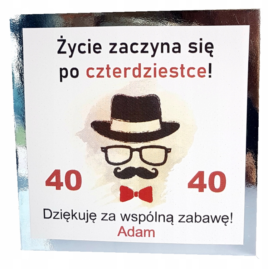 

Męskie upominki dla Gości Urodziny czterdziestka