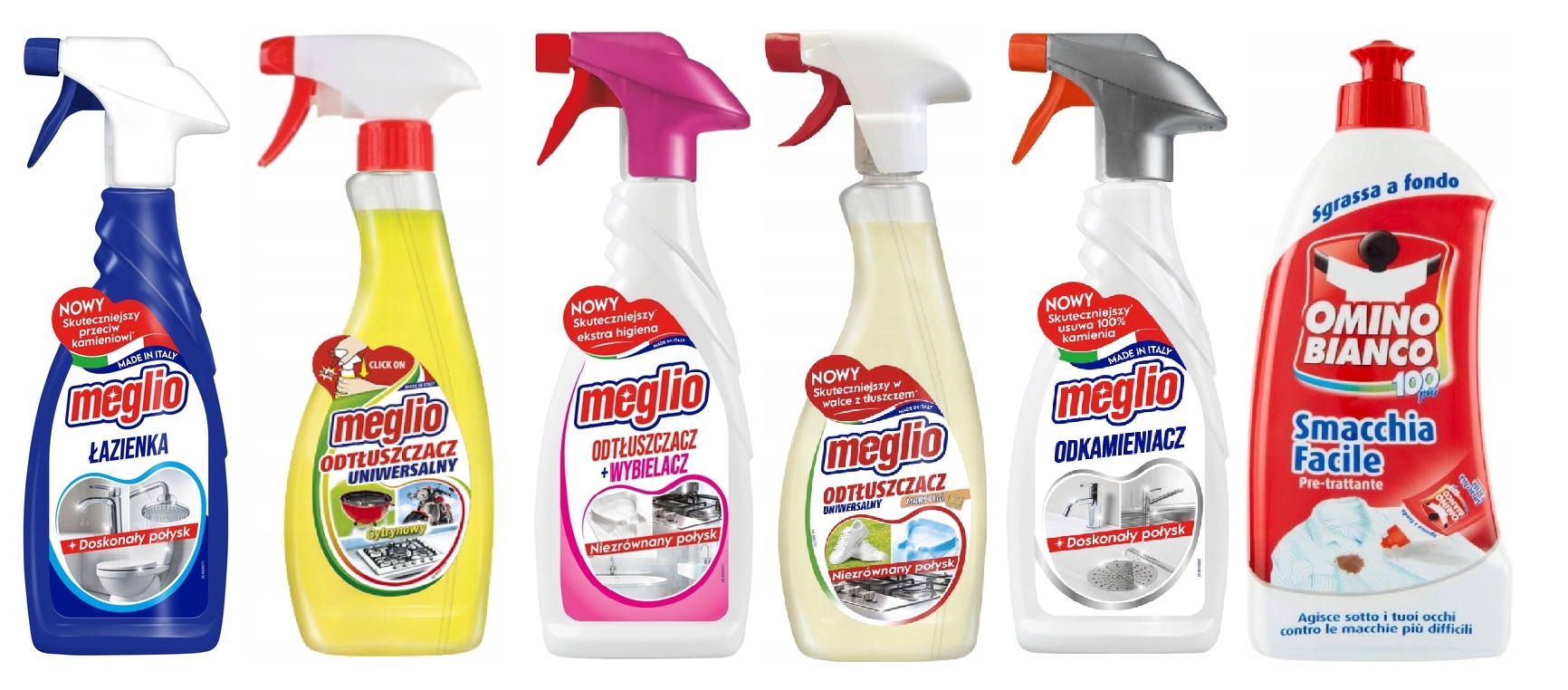 Levně Omino Bianco Odstraňovač skvrn Sada Meglio 5 druhů