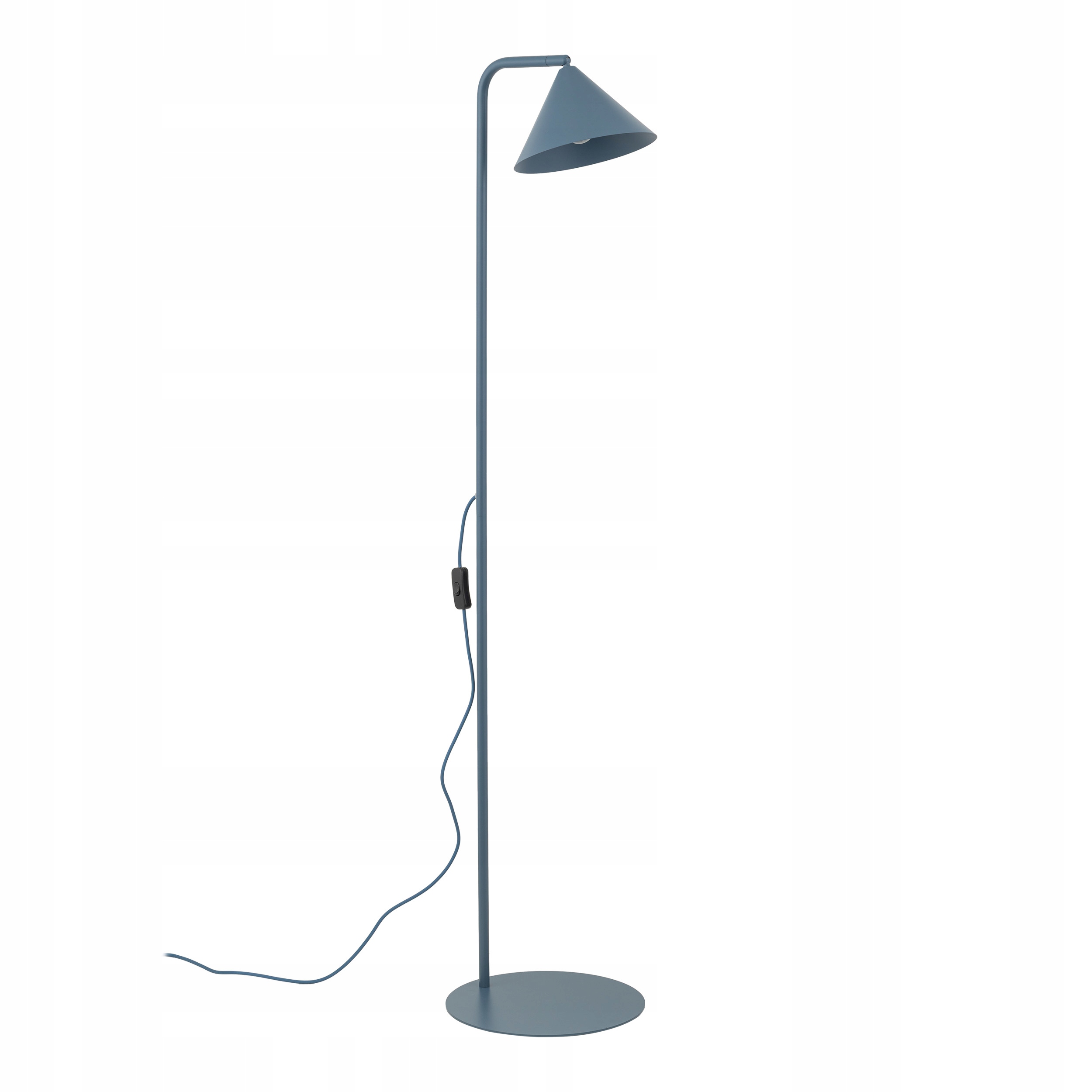 Tk Lighting Lampa podłogowa Cono niebieski klosz stożek 1xE14 16206