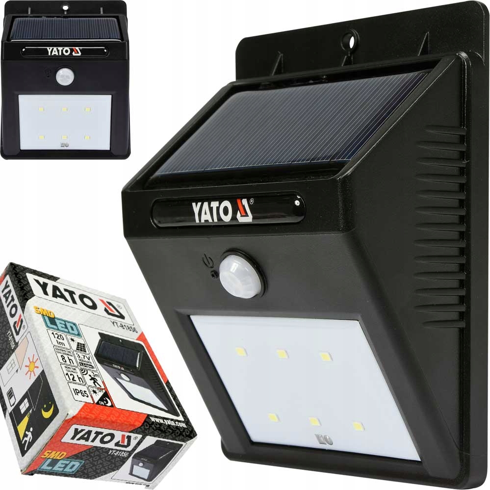 

Lampa Solarna ogrodowa kinkiet z czujnikiem ruchu