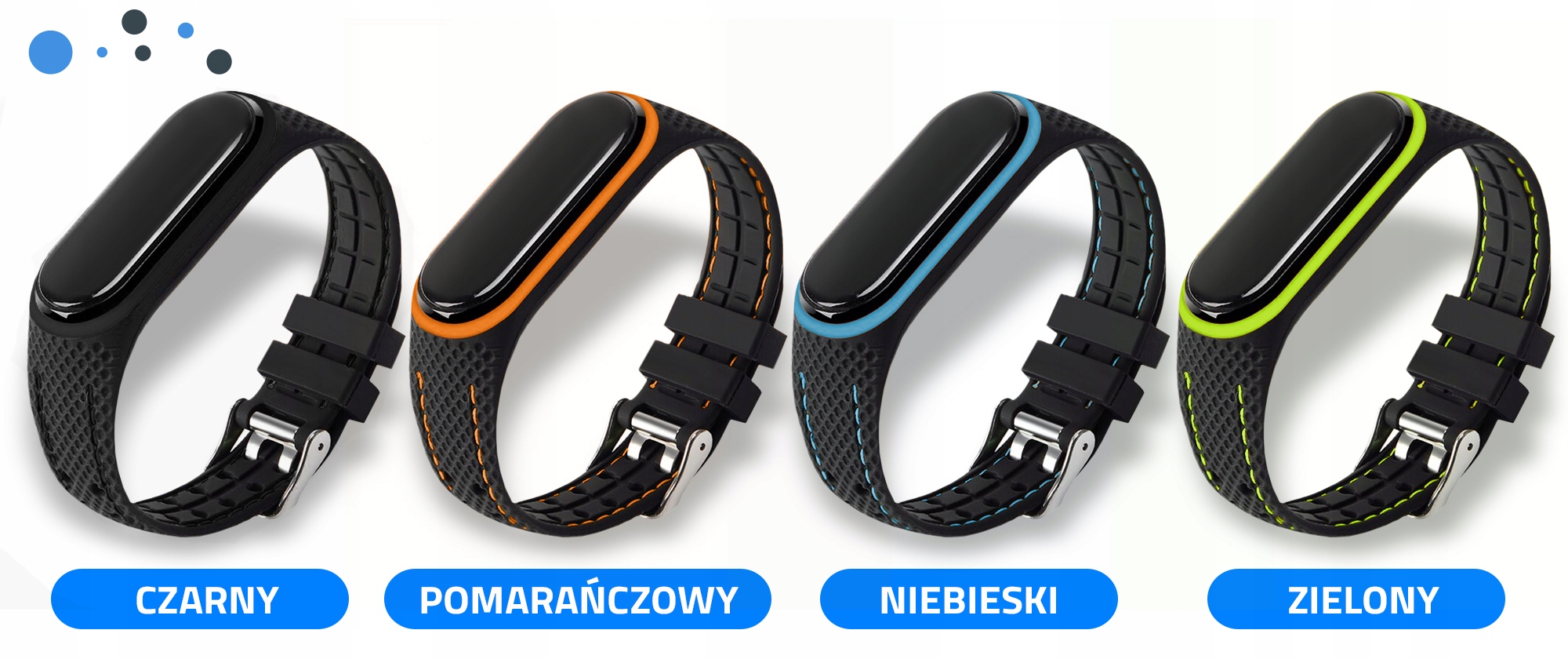 OPASKA PASEK SPORTOWA do XIAOMI MI BAND 3/4 KOLORY Kolor wielokolorowy