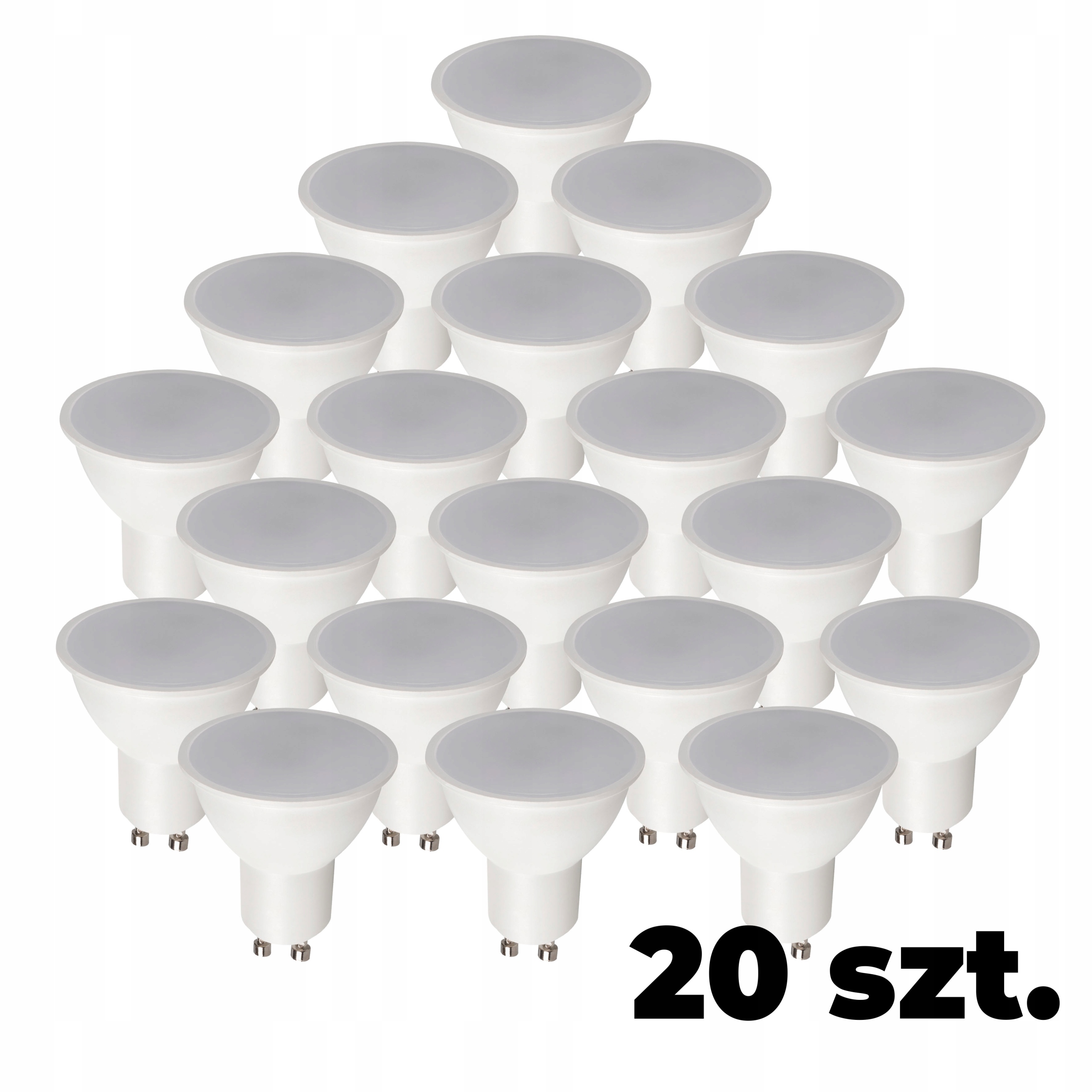

Zestaw 20x Żarówka Kanlux K Led GU10 6W Ww ciepła