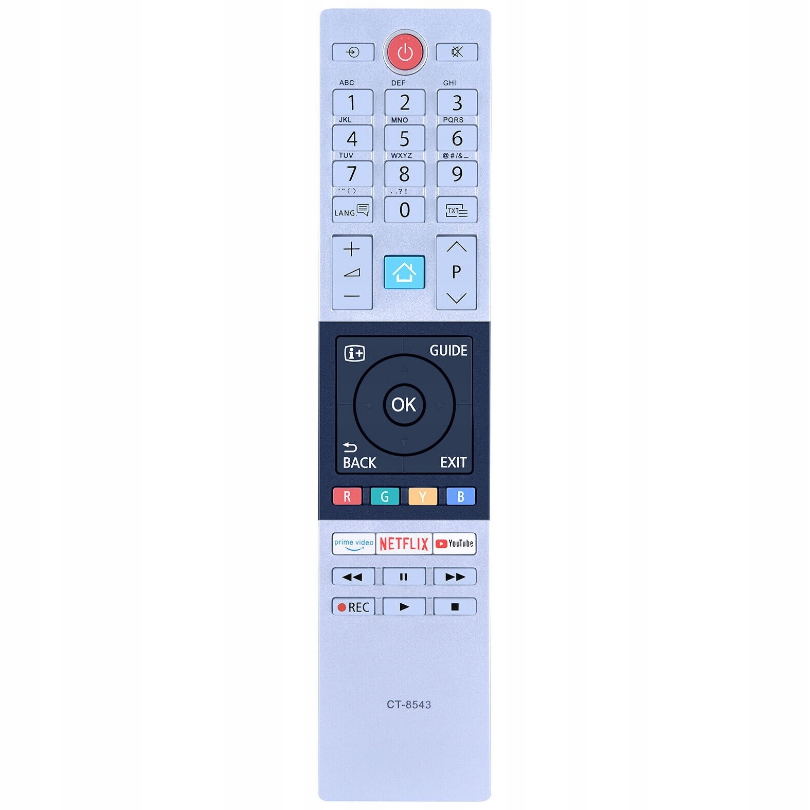 PILOT DO TV TOSHIBA CT-8543 CT-8527 CT-8528 NETFLIX YOUTUBE