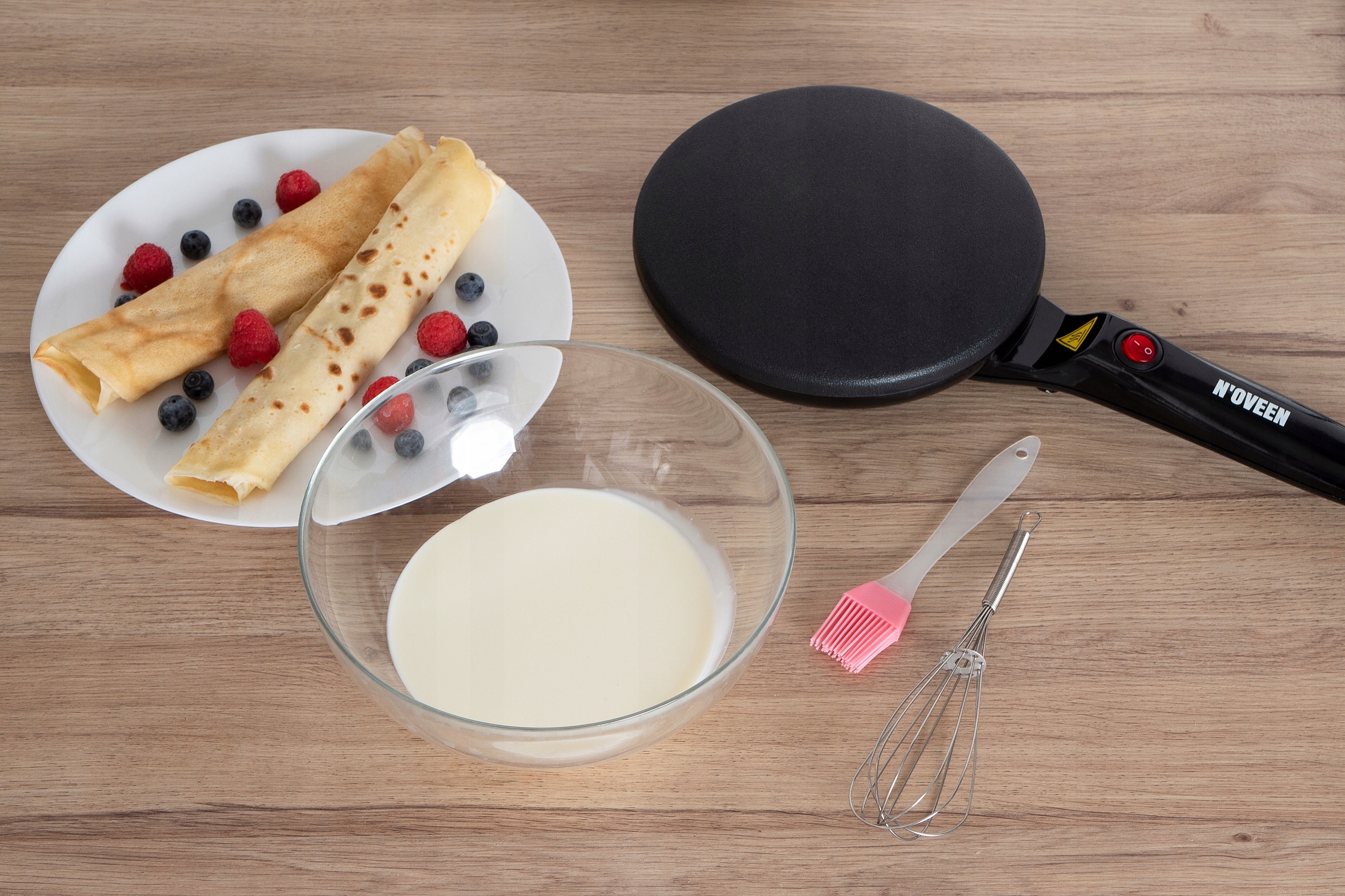 ELEKTRYCZNA PATELNIA DO CIENKICH NALEŚNIKÓW NALEŚNIKARKA PĘDZELEK Stan opakowania oryginalne