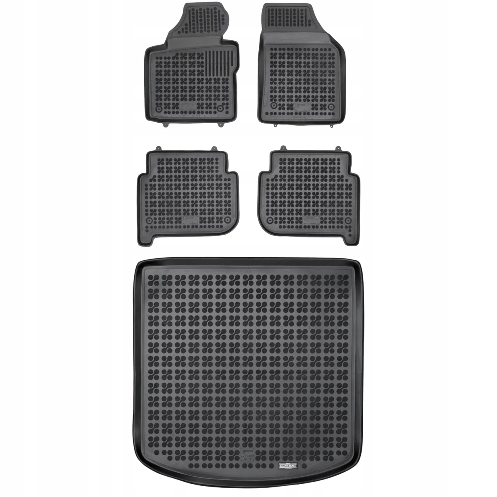 Gumová sada, koberčeky a rohože pre Volkswagen touran I 2003-2010 5 osoby, 7 os