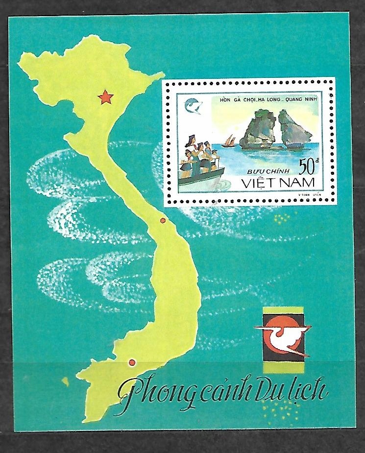 WIETNAM PÓŁ. - wyspy Skaliste 1988 ** Mi B-60 (2108)