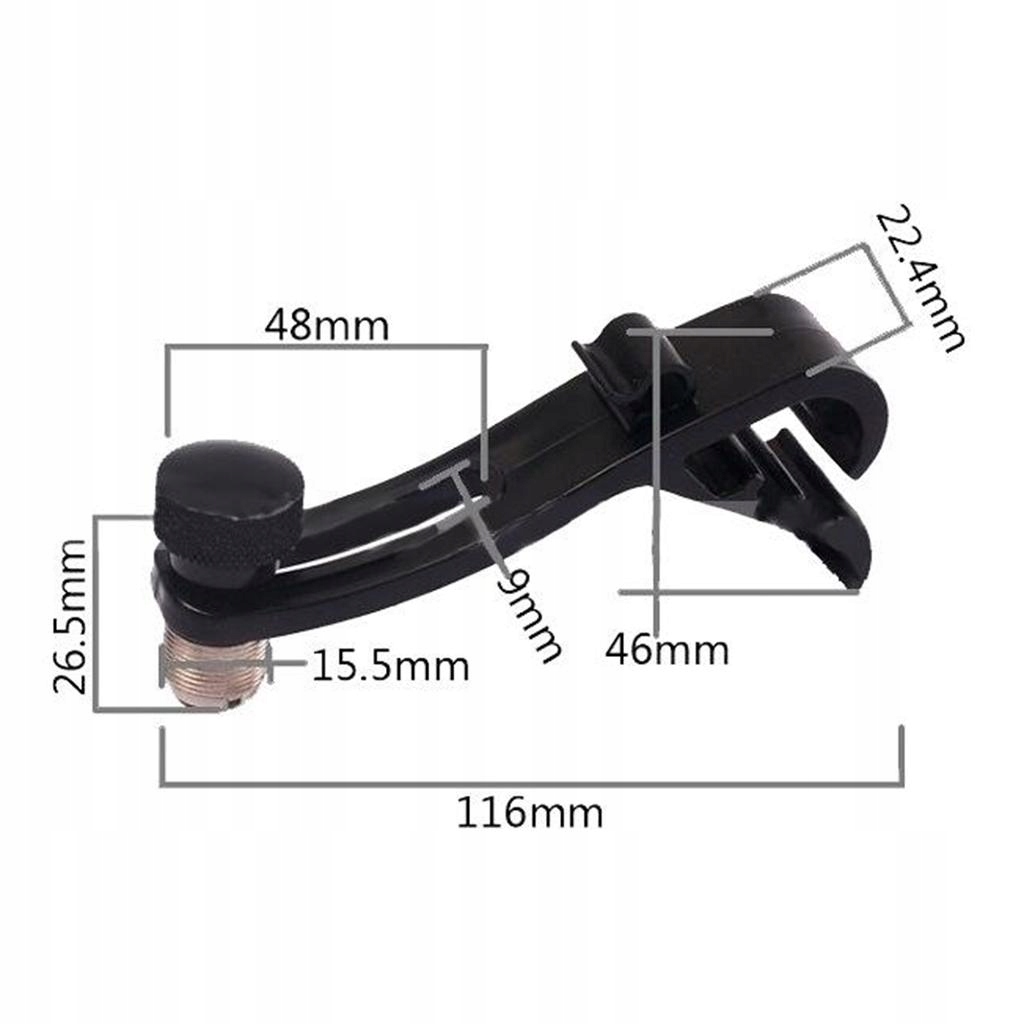 6-pcs regulowane klipsy mikrofonowe Marka bez marki