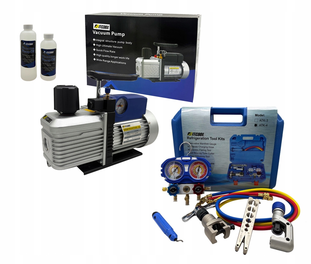 Vákuová pumpa Aitcool VP2200M-SG 283L/min Sada nástrojov Aitcool ATK-4