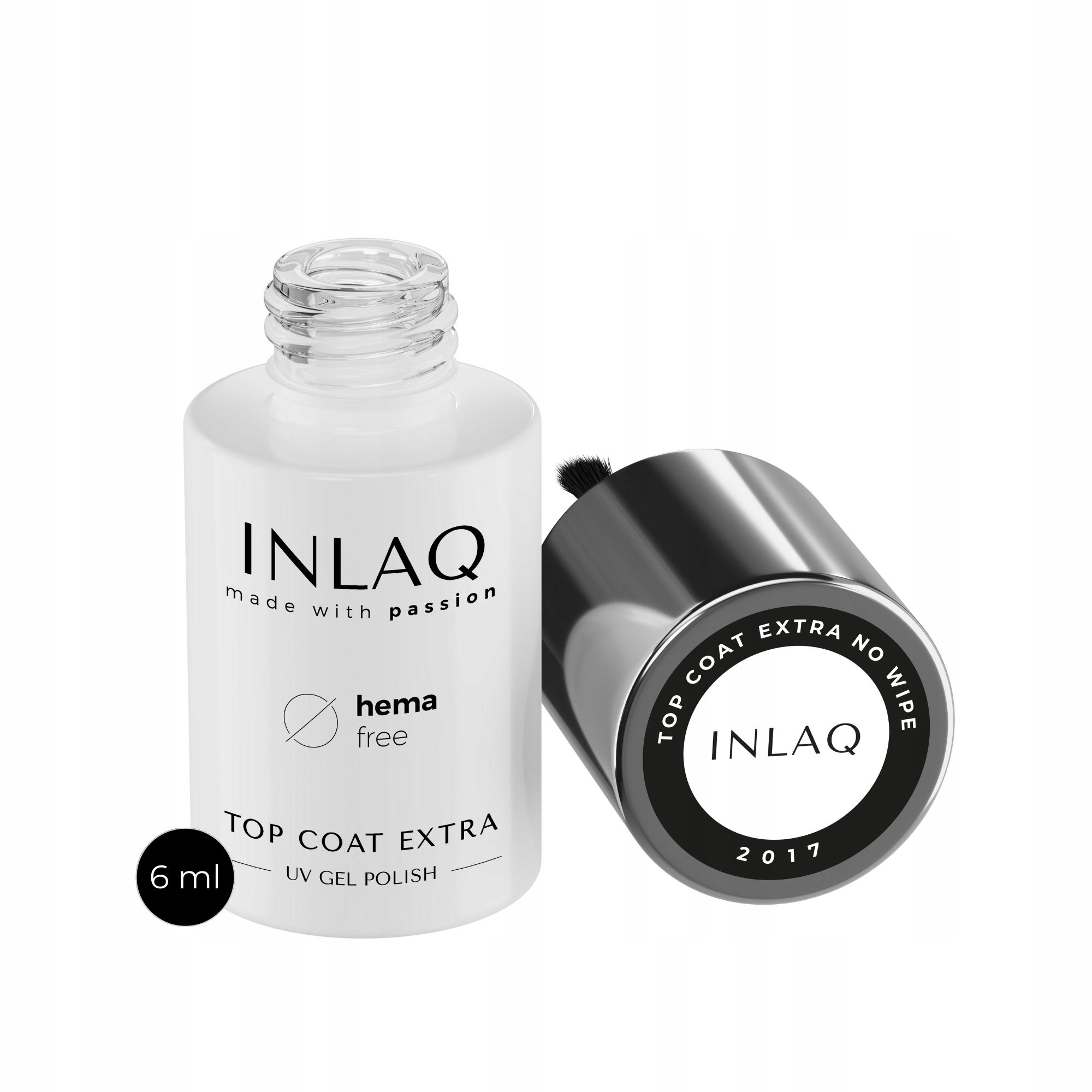 INLAQ Top Coat Extra No Wipe Nabłyszczający 6ml Marka INLAQ