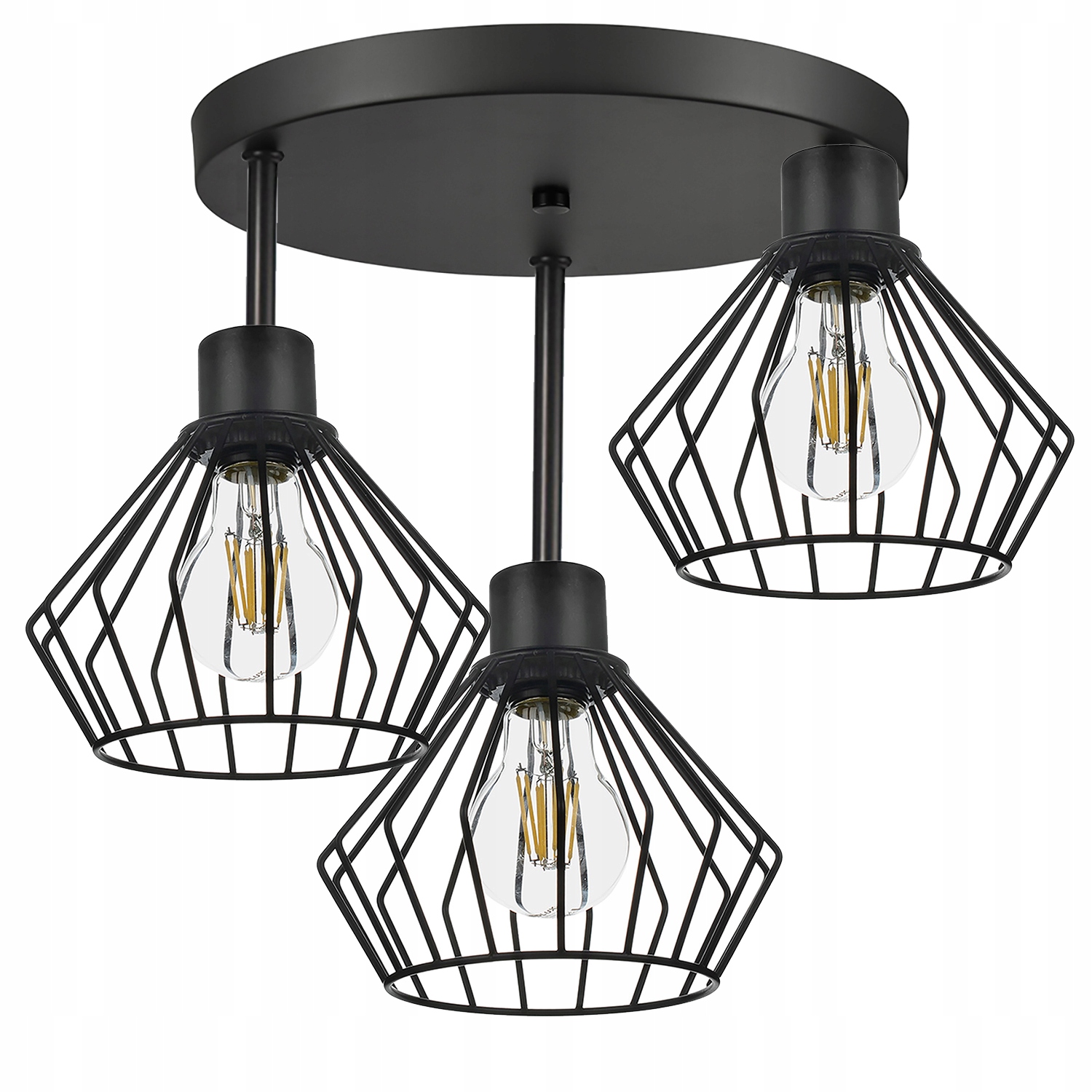

Lampa Sufitowa Plafon Led Żyrandol Loft Wisząca