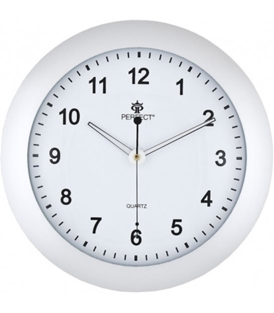 Zegar ścienny Perfect srebrny 30cm