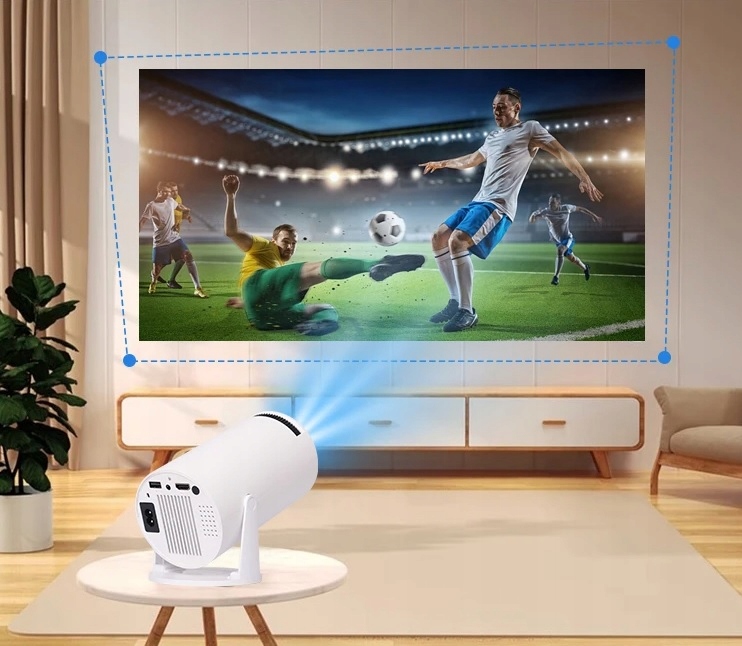 PROJEKTOR RZUTNIK ANDROID TV WIFI FULL HD PRZENOŚNY SMART GŁOŚNIK OBROTOWY Kontrast (x:1) 1500