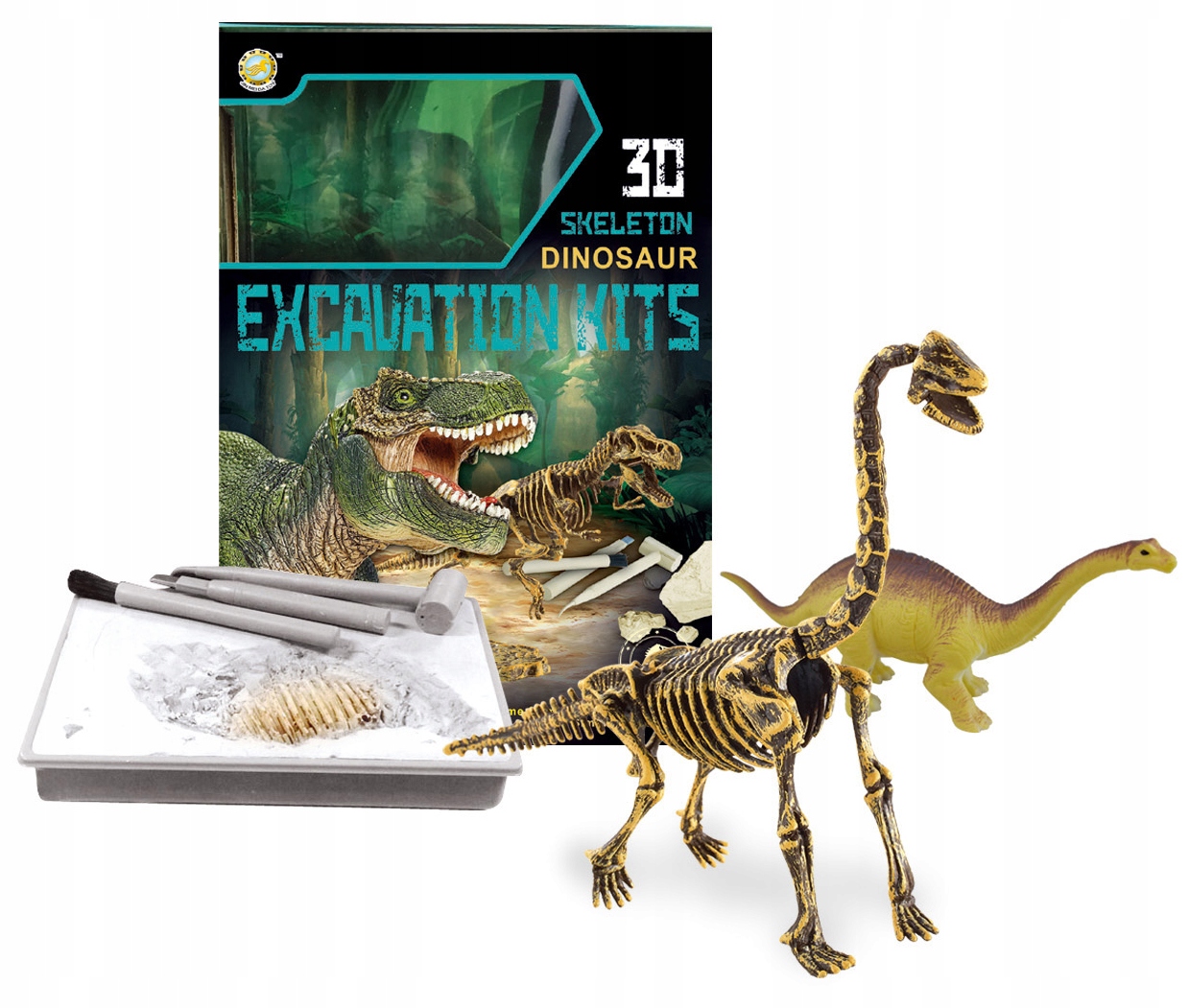 

Dinozaur Wykopaliska skamielina Szkielet i Figurka