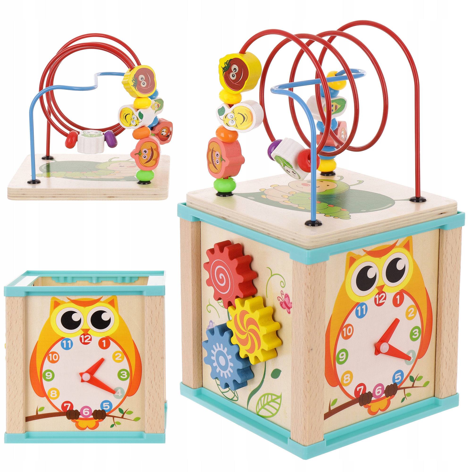 

Kostka Montessori Drewniana Przeplatanka Labirynt