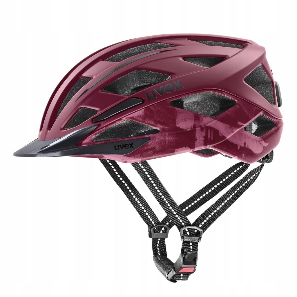 Cyklistická přilba Uvex City I-vo 2 Bordová, velikost 15 (52-57 cm)