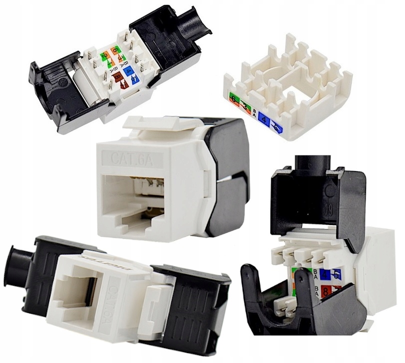 

Gniazdo Keystone RJ45 Utp kat.6A bezn. Digitus