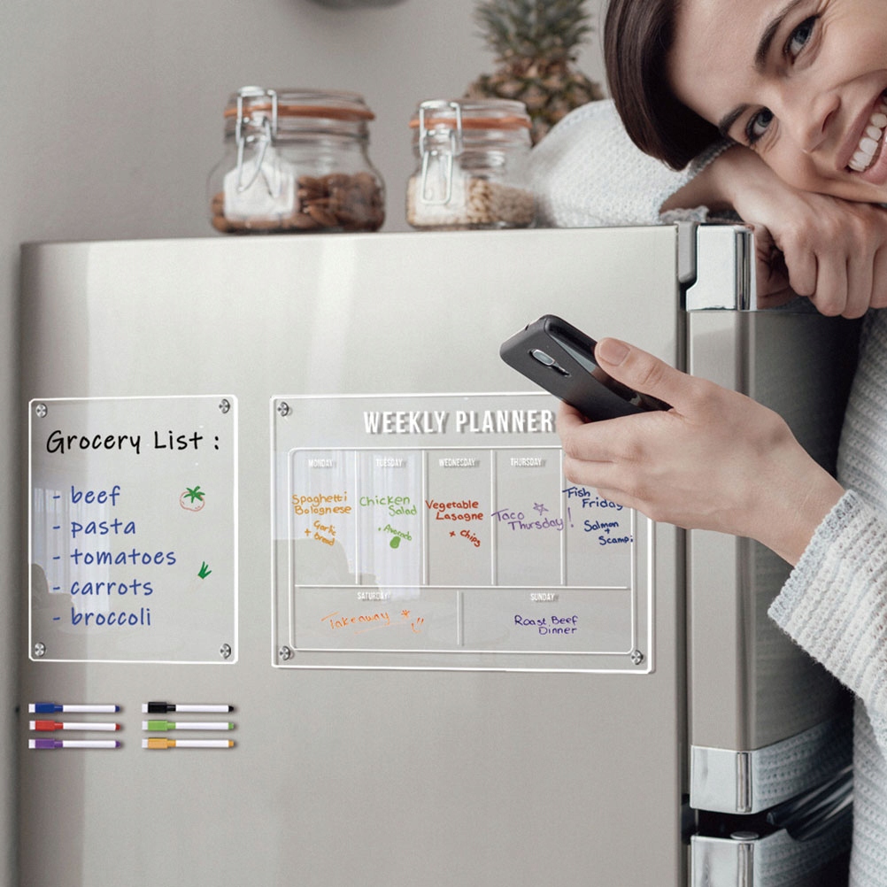 Planner akrylowa lodówka suchościeralna tablica suchościeralna Rodzaj ścienny