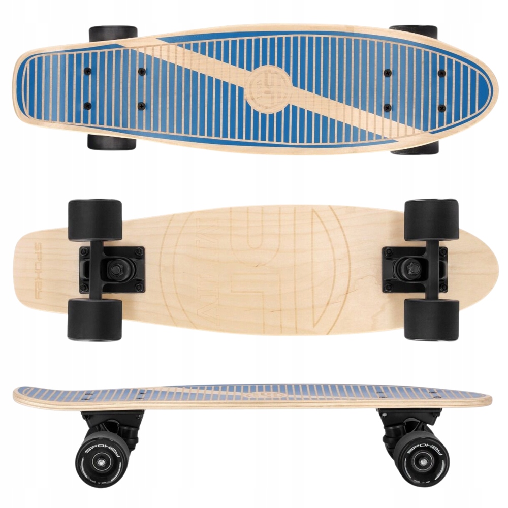 Deskorolka Fiszka Klasyczna Drewniana Do Jazdy Miejskiej Młodzieżowa Spokey